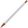 Ручка шариковая Chromatic White, белая с оранжевым (Изображение 3)