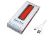 Внешний аккумулятор Digi прямоугольной формы, 2200 mAh (оранжевый) 2200 mAh (Изображение 3)