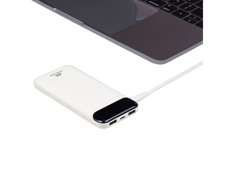 RIVACASE VA2240 (10000mAh) с дисплеем, белый, внешний аккумулятор 12/48 (Изображение 9)
