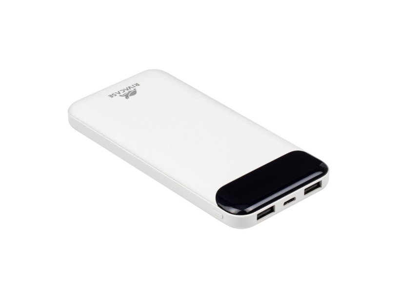 RIVACASE VA2240 (10000mAh) с дисплеем, белый, внешний аккумулятор 12/48 (Изображение 17)