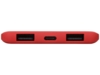 Внешний аккумулятор Reserve с USB Type-C, 5000 mAh (красный)  (Изображение 6)