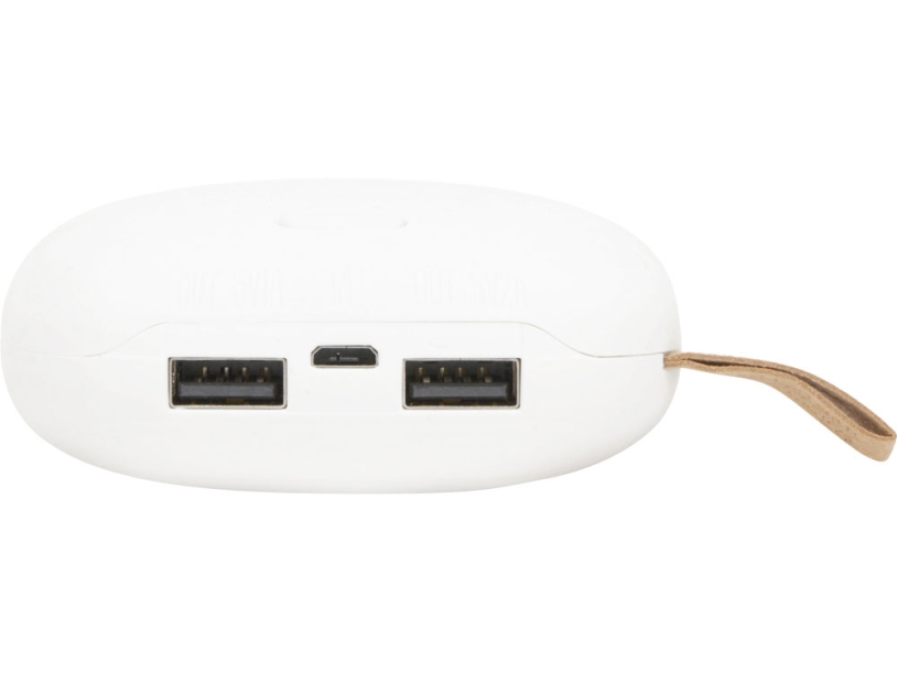 Внешний аккумулятор в форме камня Stone, 10400 mAh (белый) 10400 mAh (Изображение 6)