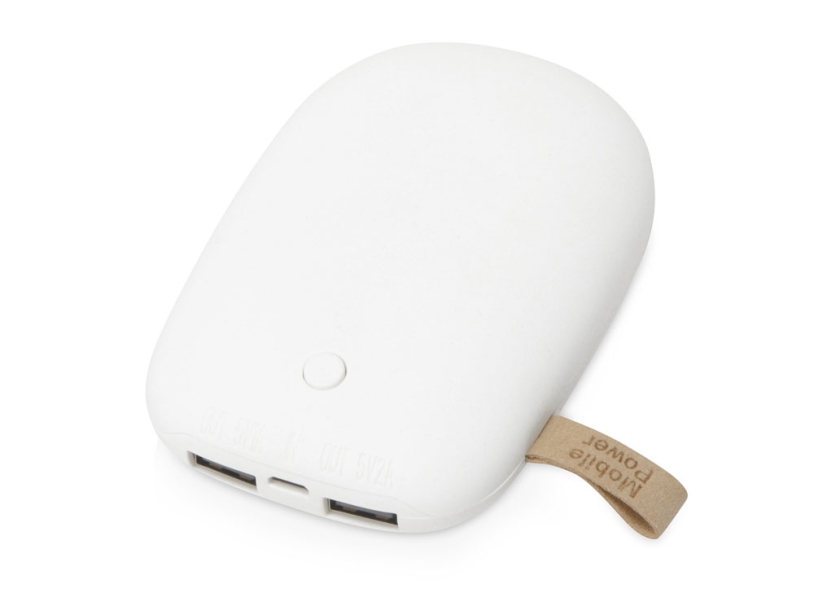 Внешний аккумулятор в форме камня Stone, 7800 mAh (белый) 7800 mAh (Изображение 1)