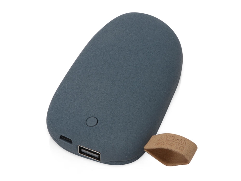 Внешний аккумулятор в форме камня Stone, 5200 mAh (темно-серый) 5200 mAh (Изображение 1)