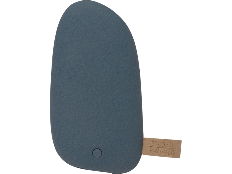 Внешний аккумулятор в форме камня Stone, 5200 mAh (темно-серый) 5200 mAh (Изображение 3)