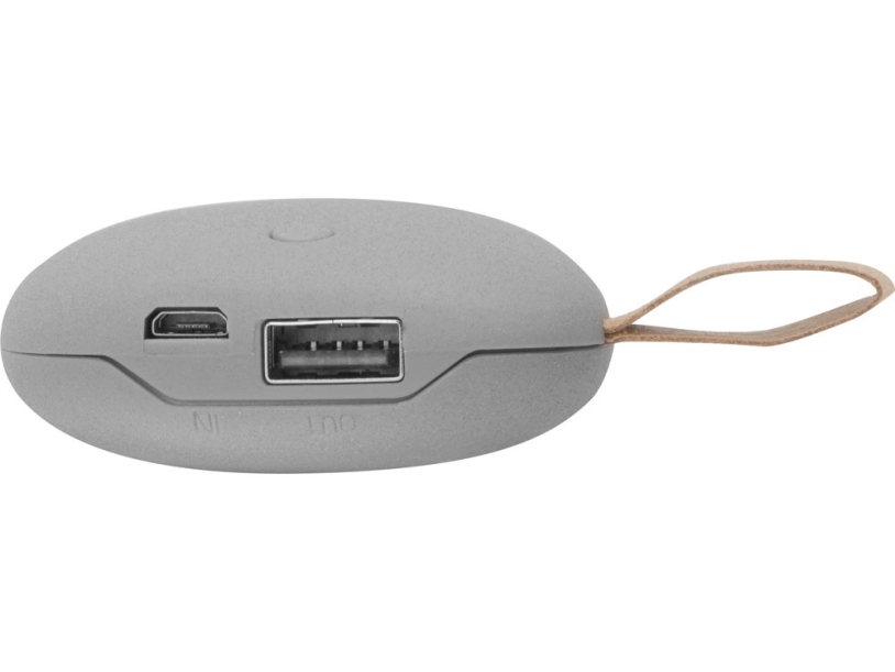 Внешний аккумулятор в форме камня Stone, 5200 mAh (серый) 5200 mAh (Изображение 5)
