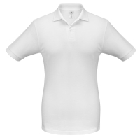 Рубашка поло Safran белая, размер M