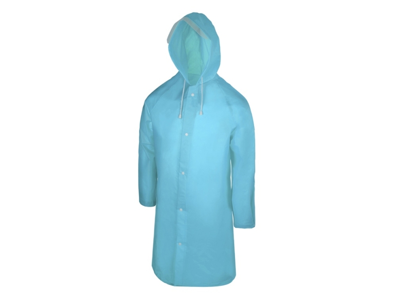 Дождевик Hawaii c чехлом унисекс (голубой) XL-2XL (Изображение 1)