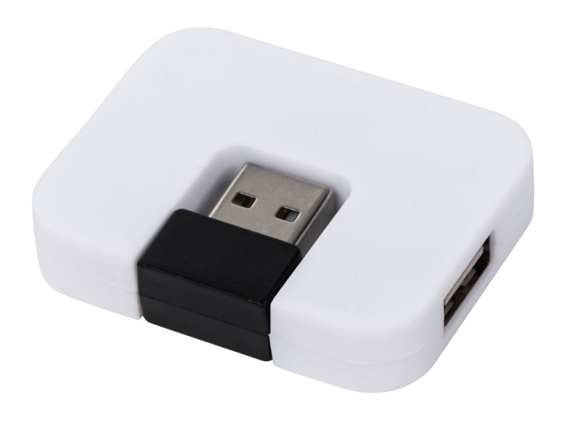 USB Hub Gaia на 4 порта, белый (Изображение 3)