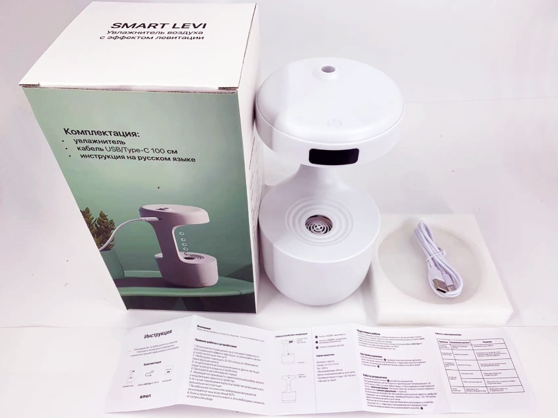 Увлажнитель воздуха "Smart Levi" с эффектом левитации (белый) (Изображение 6)