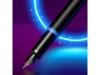 Ручка перьевая Parker IM Vibrant Rings Flame Blue (черный/синий)  (Изображение 8)