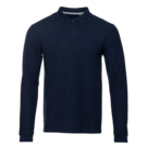 Рубашка поло унисекс STAN длинный рукав хлопок 185, 104LS (Темно-синий) 50/L