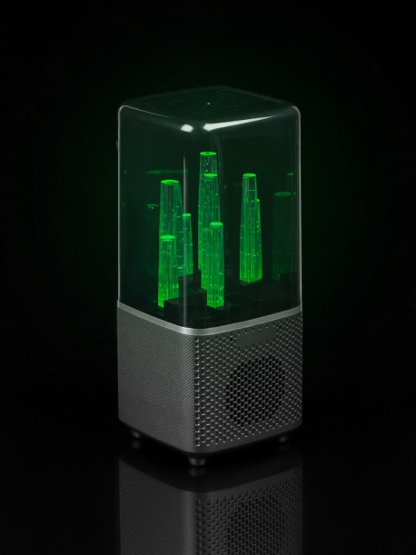 Беспроводная колонка с подсветкой citySound, черная (Изображение 10)