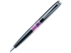 Ручка шариковая Libra (черный/фиолетовый/серебристый)  (Изображение 1)