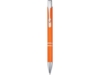 Ручка металлическая шариковая Moneta (оранжевый) черный (Изображение 2)