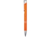 Ручка металлическая шариковая Moneta (оранжевый) черный (Изображение 3)
