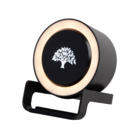 Bluetooth колонка-подставка &quot;Smart Loud&quot; с беспроводным (10W) зарядным устройством, лампой и подсветкой логотипа (черный)