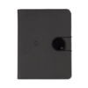 Папка А5 с беспроводным (10W) ЗУ 5000 mAh, с функцией MagSafe, сенсорным дисплеем с подсветкой логотипа и блокнотом (черный) (Изображение 3)