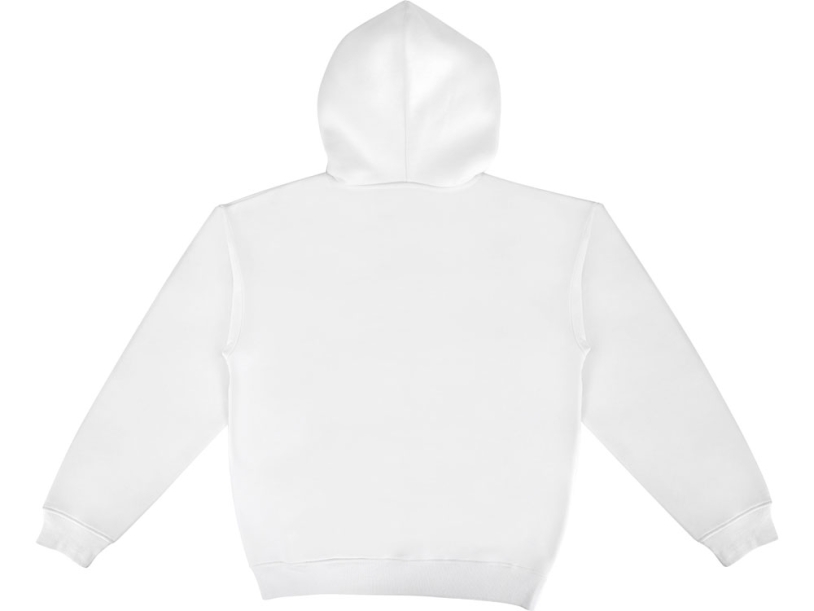 Толстовка с капюшоном оверсайз Berlin унисекс (белый) XL-2XL (Изображение 11)