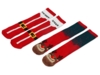 Набор носков с рождественской символикой, 2 пары (красный) 36-39 (Изображение 1)