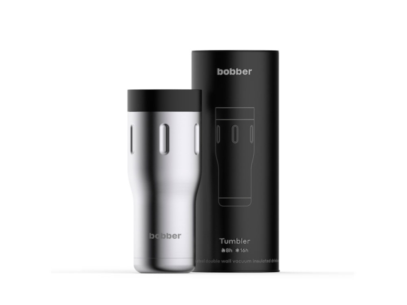 Вакуумная термокружка Tumbler, 470 мл (серебристый) 470 мл (Изображение 1)