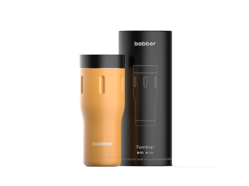 Вакуумная термокружка Tumbler, 470 мл (оранжевый) 470 мл (Изображение 1)