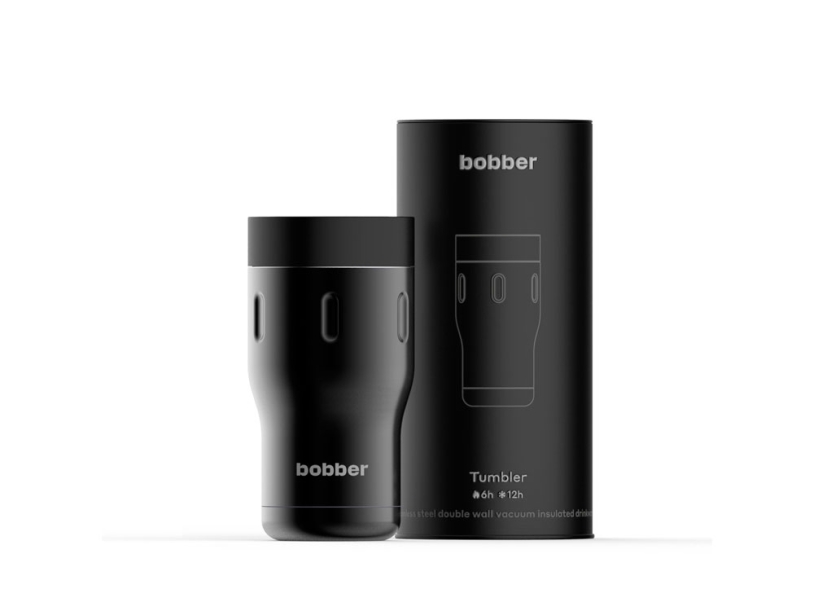 Вакуумная термокружка Tumbler, 350 мл (черный) 350 мл (Изображение 1)