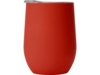 Вакуумная термокружка Sense Gum, непротекаемая крышка, soft-touch (красный)  (Изображение 2)