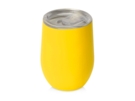 Вакуумная термокружка Sense Gum, непротекаемая крышка, soft-touch (желтый) 
