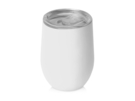 Вакуумная термокружка Sense Gum, непротекаемая крышка, soft-touch (белый) 