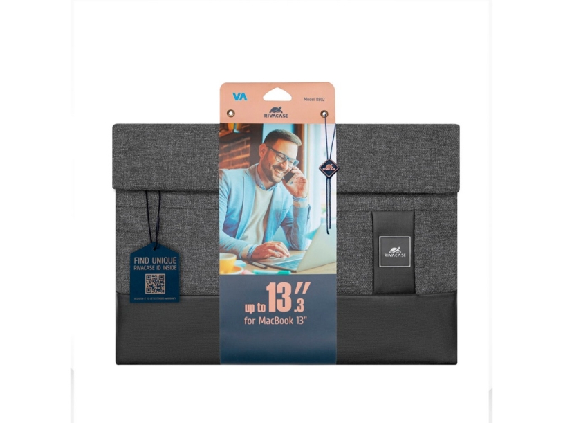 RIVACASE 8802 black melange чехол для MacBook Pro/MacBook Air 13 / 12 (Изображение 10)