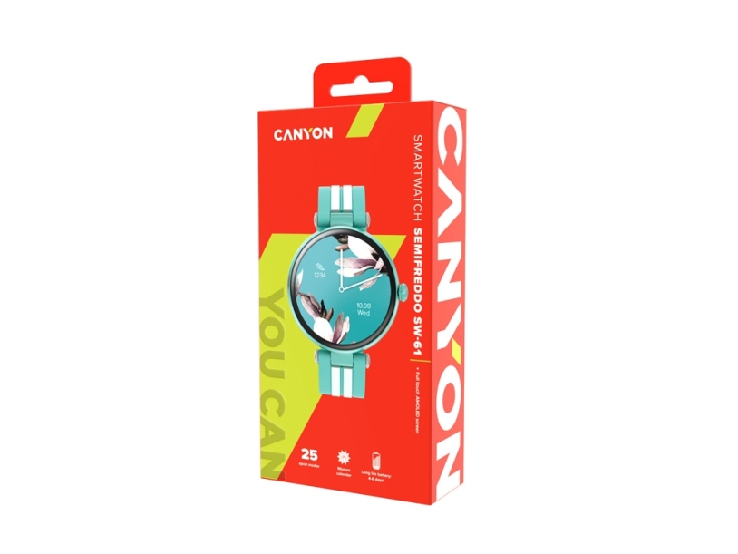 Смарт-часы CANYON Semifreddo SW-61, мята (Изображение 7)