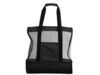 Пляжная сумка Coolmesh с изотермическим отделением (черный)  (Изображение 2)