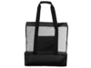 Пляжная сумка Coolmesh с изотермическим отделением (черный)  (Изображение 3)
