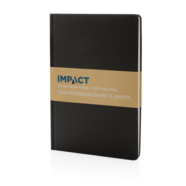 Блокнот Impact из каменной бумаги в твердом переплете, А5 (Изображение 2)