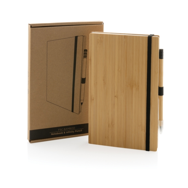 Блокнот с вечным карандашом Bamboo FSC® (Изображение 2)