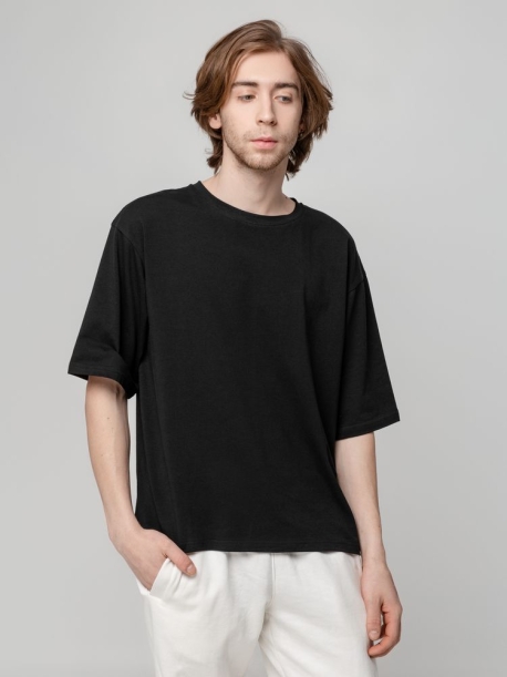 Футболка унисекс оверсайз Street Vibes, черная, размер XL/XXL (Изображение 6)
