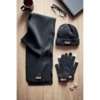 Шапка, шарф и перчатки (черный) (Изображение 2)
