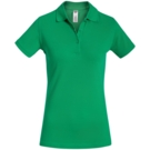 Рубашка поло женская Safran Timeless зеленая, размер S