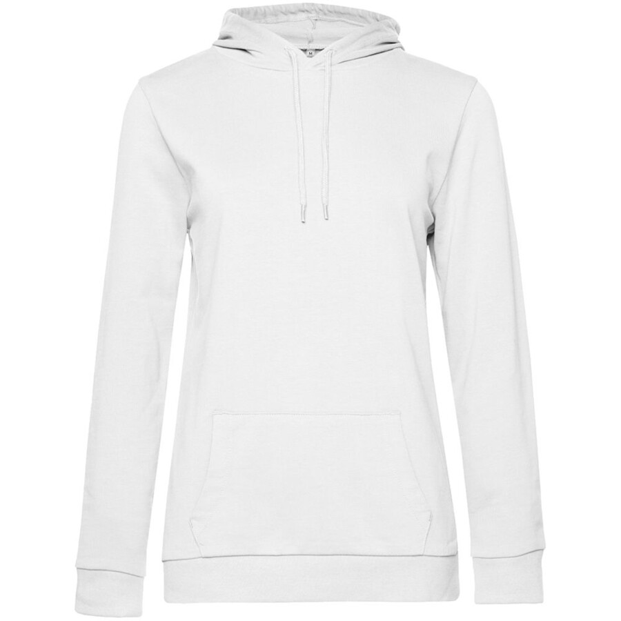 Толстовка с капюшоном женская Hoodie, белая, размер XS