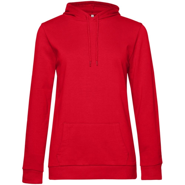 Толстовка с капюшоном женская Hoodie, красная, размер XS (Изображение 1)