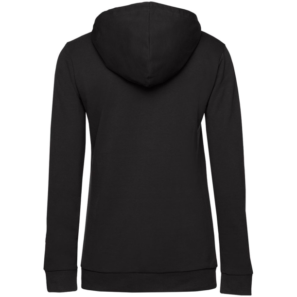 Толстовка с капюшоном женская Hoodie, черная, размер L (Изображение 2)