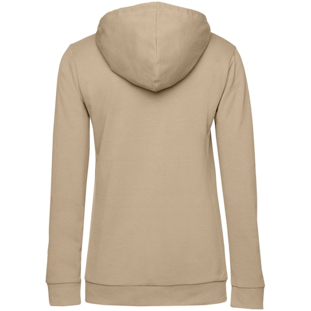 Толстовка с капюшоном женская Hoodie, бежевая, размер S (Изображение 2)