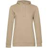 Толстовка с капюшоном женская Hoodie, бежевая, размер XL (Изображение 1)