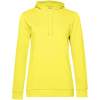 Толстовка с капюшоном женская Hoodie, желтая, размер XL (Изображение 1)