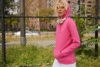 Толстовка с капюшоном женская Hoodie, лиловая, размер XXL (Изображение 5)