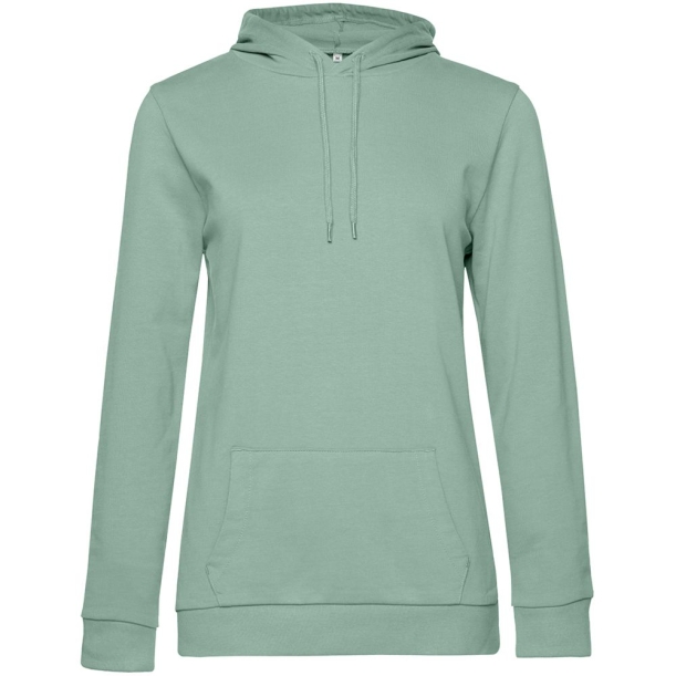 Толстовка с капюшоном женская Hoodie, серо-зеленая, размер S (Изображение 1)