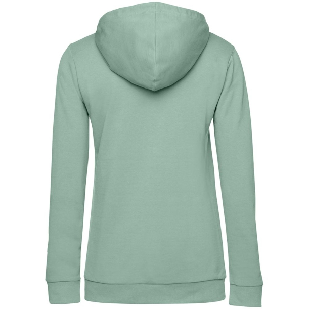 Толстовка с капюшоном женская Hoodie, серо-зеленая, размер XXL (Изображение 2)