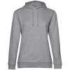 Толстовка с капюшоном женская Hoodie, серый меланж, размер XS (Изображение 1)