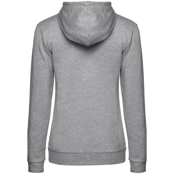 Толстовка с капюшоном женская Hoodie, серый меланж, размер L (Изображение 2)